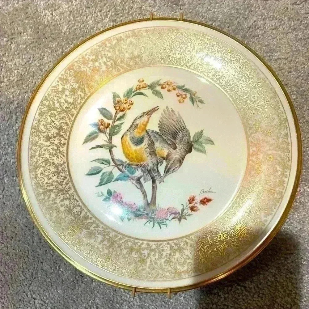 Lenox Anniversary Birds Plate Vintage Decor